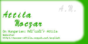 attila moczar business card